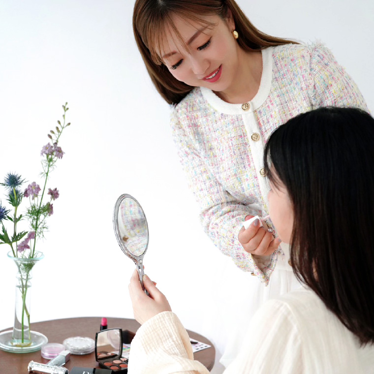 メイクレッスンの様子